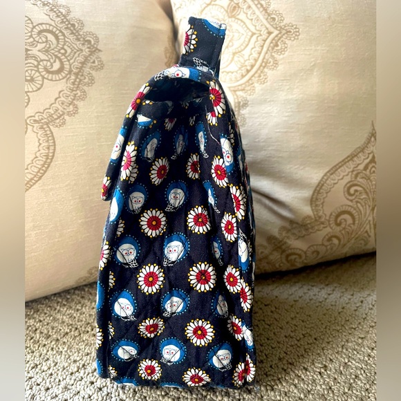 Vera Bradley Lunch Sack in Night Owl RETIRED - Picture 5 of 7